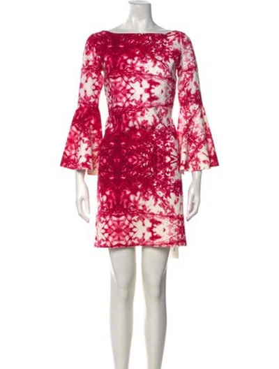 Pre-owned Chiara Boni Tie-dye Print Mini Dress In Pink