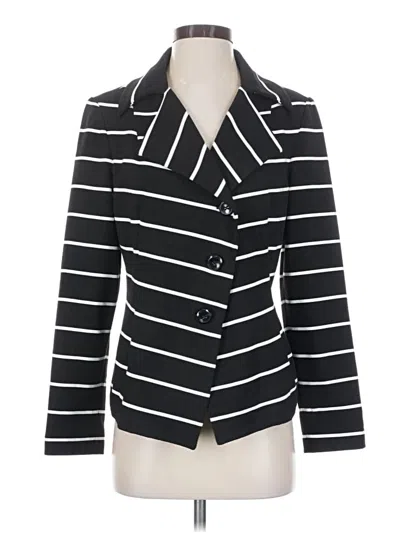 Pre-owned Chico's Blazer Jacket In Black