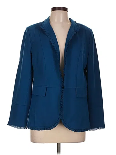 Pre-owned Chico's Blazer Jacket In Blue