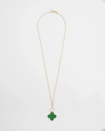 Chico's Convertible Reversible Pendant Necklace |  In Verdant Green