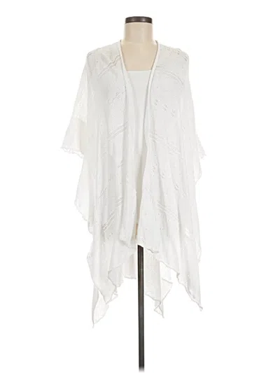 Pre-owned Chico's Kimono In White