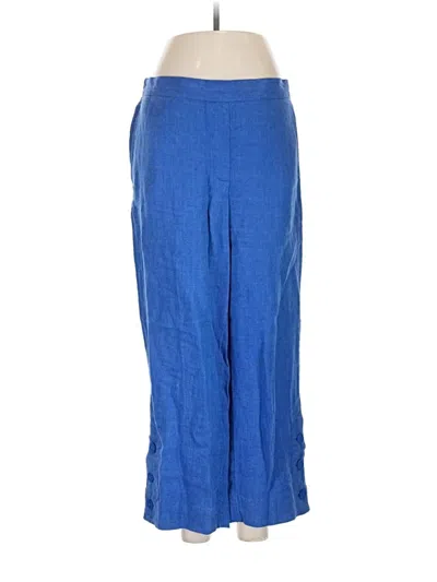 Pre-owned Chico's Linen Pants In Blue