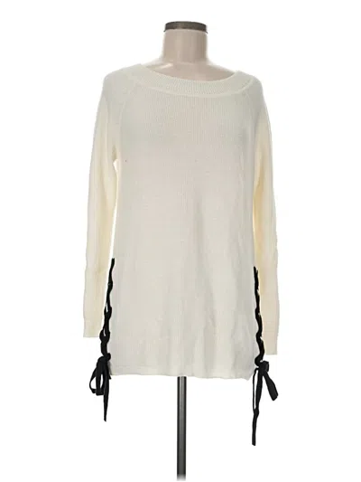 Pre-owned Chico's Pullover Sweater In Ivory
