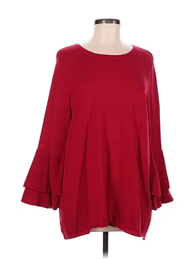 Pre-owned Chico's Pullover Sweater In Red