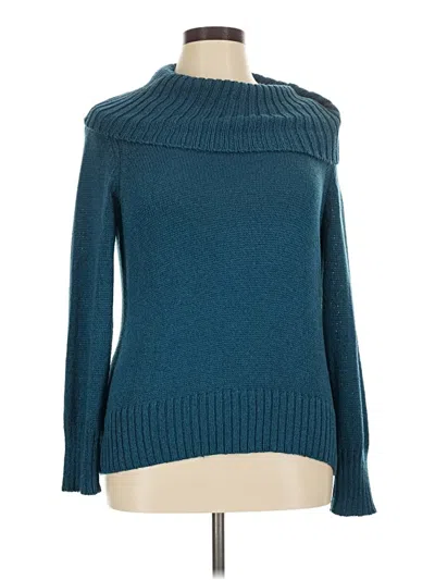 Pre-owned Chico's Turtleneck Sweater In Teal