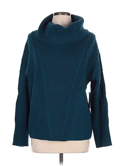 Pre-owned Chico's Turtleneck Sweater In Teal