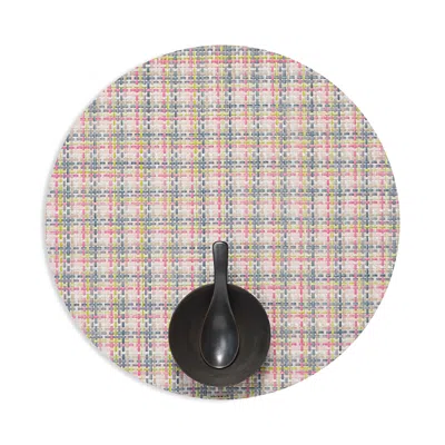 Chilewich Basketweave Round Placemat In Neutral
