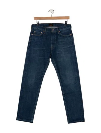 Pre-owned Chimala Mid-rise Straight Leg Jeans W/ Tags In Blue