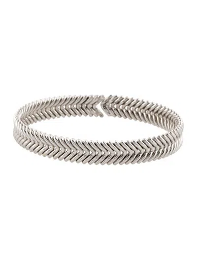 Pre-owned Chimento 18k Armillas Grain Spike Cuff Bracelet, 6.5" In Multicolor