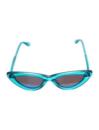 Pre-owned Chimi Cat-eye Tinted Sunglasses In Blue