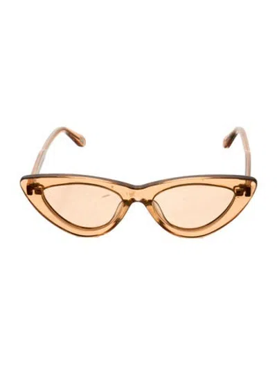 Pre-owned Chimi Cat-eye Tinted Sunglasses In Brown