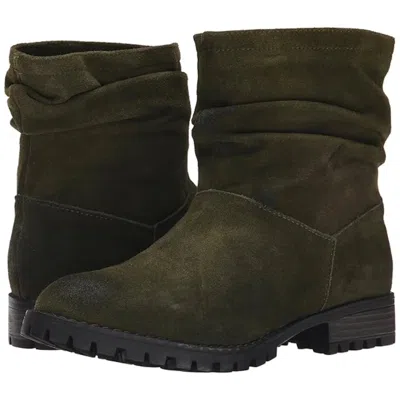Chinese Laundry Women's  Boots Olive Green Suede Ankle Bootie Zap1325