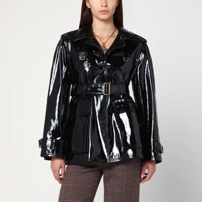Chloé Black Glossy Cotton Canvas Jacket