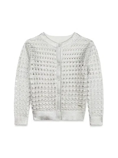 Chloé Cardigan Tricot In Silver