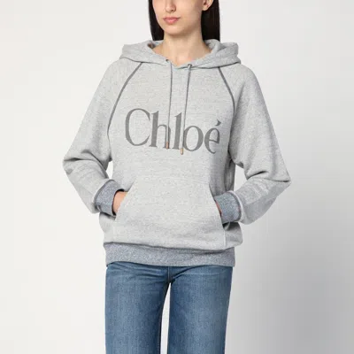 Chloé Gray Hoodie With Logo