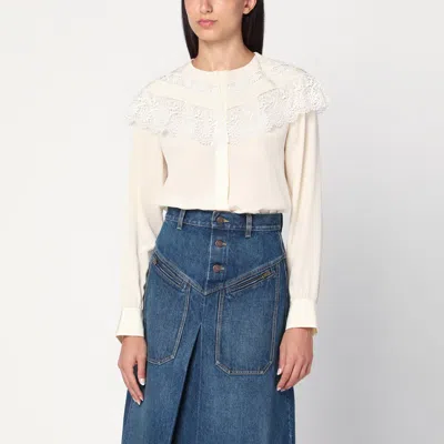 Chloé Ivory Crêpe Shirt In Neutral