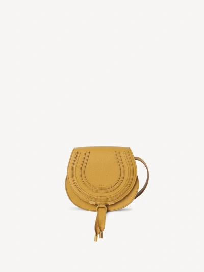 Chloé Chloe Marcie Small Saddle Bag Honey Gold In Orange
