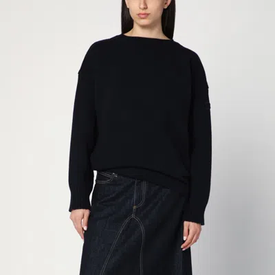 Chloé Navy Blue Sweater In Wool And Cashmere