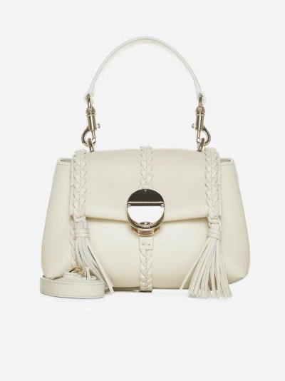 Chloé Penelope Mini Leather Bag In Neutral