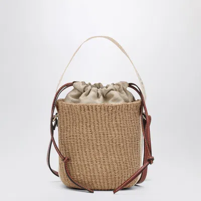Chloé Small Woody Raffia Bucket Bag