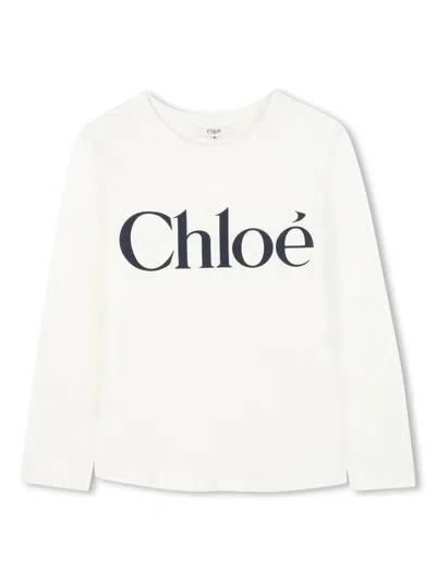 Chloé T-shirt With Logo In White