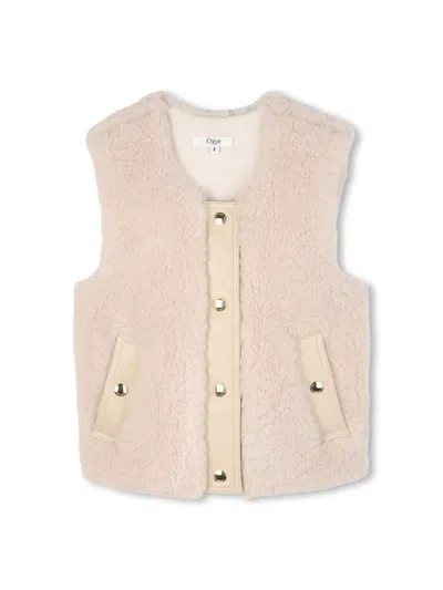 Chloé Vest In Beige