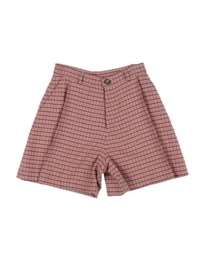 Chloé Woman Shorts & Bermuda Shorts Red Size 12 Acrylic, Polyester, Wool, Metallic Fiber