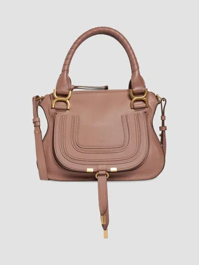 Chloé Women's Small Marcie Leather Satchel In Pink