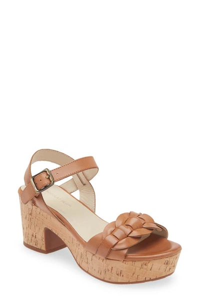 Chocolat Blu Glenda Platform Sandal In Whiskey Leather