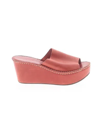 Pre-owned Chocolat Blu Wedges In Red