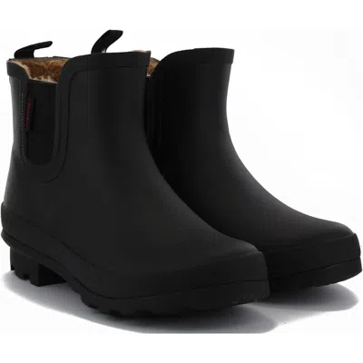 Chooka Chelsea Plush Lined Boot In Black