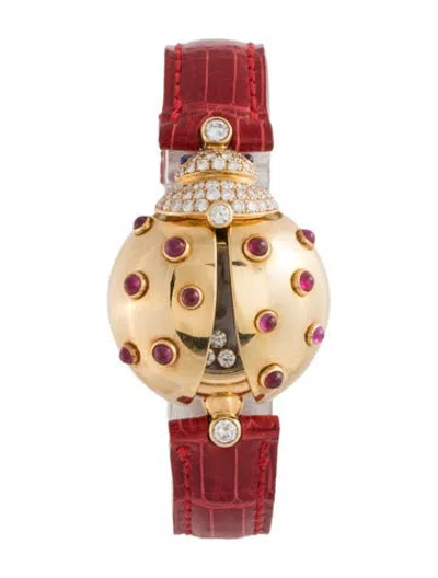 Pre-owned Chopard Happy Diamond Lady Bird Watch In Multicolor