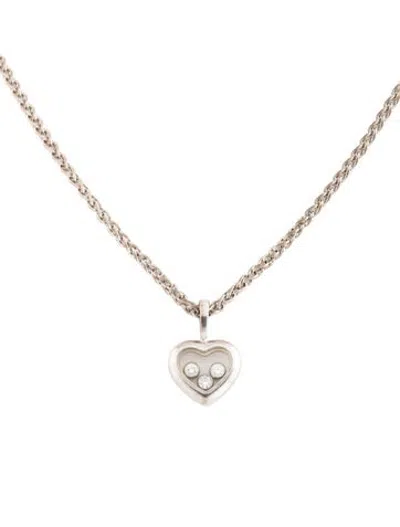 Pre-owned Chopard Happy Diamonds Icons Pendant Necklace, 15" In Multicolor