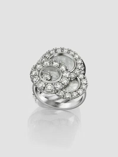 Chopard Happy Dreams Diamond, Mother-of-pearl & 18k White Gold Ring