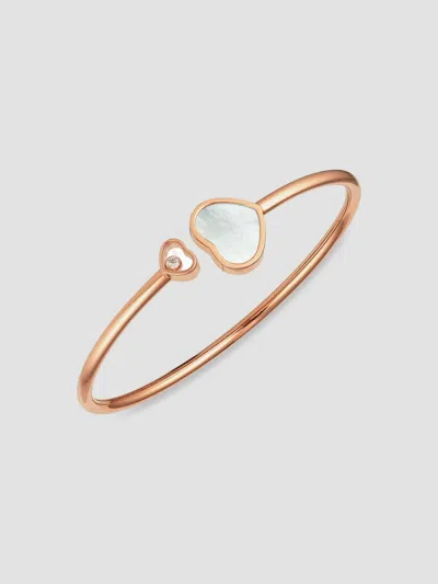 Chopard Happy Hearts 18k Rose Gold, Diamond & Mother-of-pearl Bangle