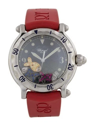 Pre-owned Chopard Happy Sport Happy Fish Watch In Multicolor