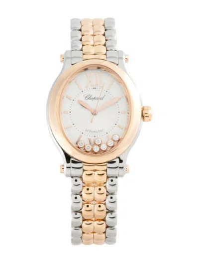 Pre-owned Chopard Happy Sport Oval Watch, 29mm In Multicolor