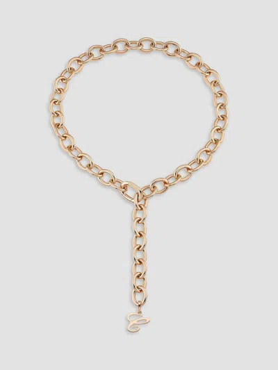 Chopard Les Chaines 18k Rose Gold Paper-clip Chain Necklace