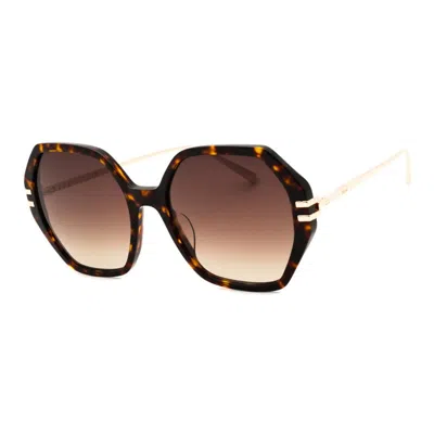 Chopard Mini Sunglasses With Brown Gradient Lenses In Multi
