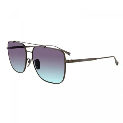 Pre-owned Chopard Schc97m 568p Dark Ruthenium / Polarized Grey 59-15-145 Sunglasses