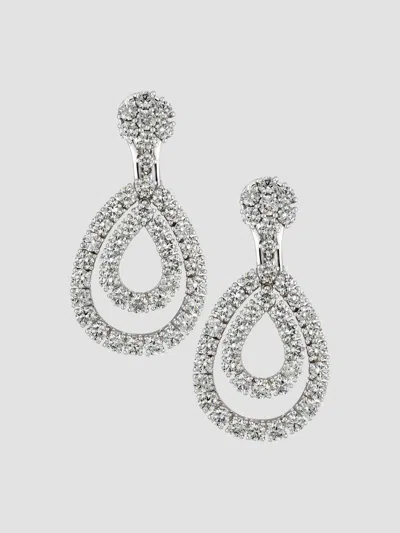 Chopard Women's 18k White Gold & 6.75 Tcw Diamond Teardrop Earrings