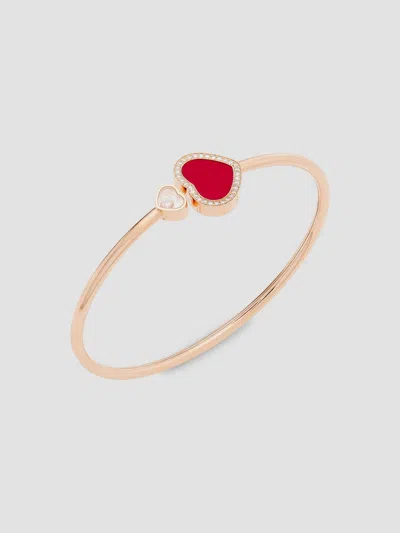 Chopard Women's Happy Hearts 18k Rose Gold & Diamond Bangle