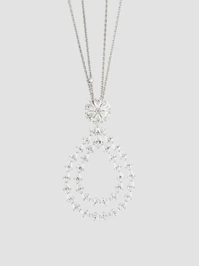 Chopard Women's L'heure Du Diamant 18k White Gold & 8.86 Tcw Diamond Pendant Necklace