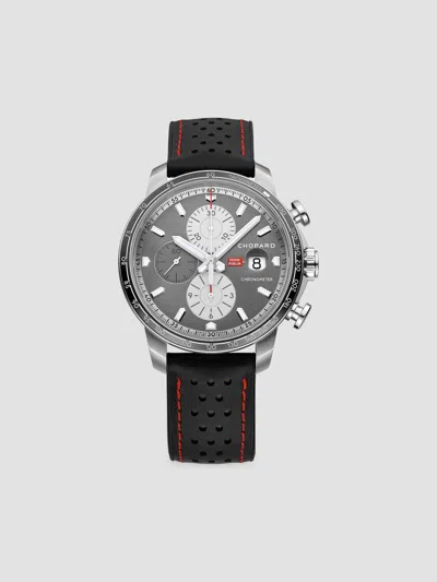 Chopard Women's Mille Miglia Stainless Steel & Leather Chronograph Watch In Black