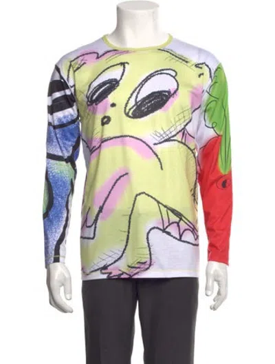 Pre-owned Chopova Lowena Graphic Print Crew Neck T-shirt In Multicolor