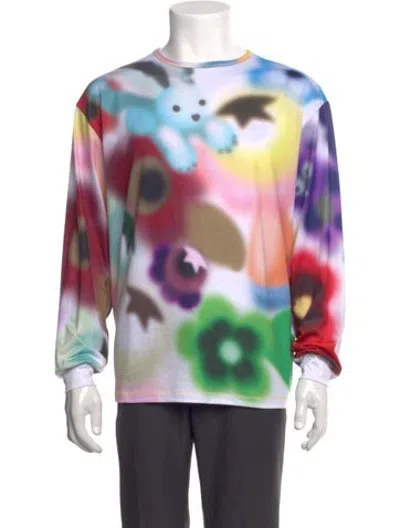 Pre-owned Chopova Lowena Graphic Print Crew Neck T-shirt In Multicolor
