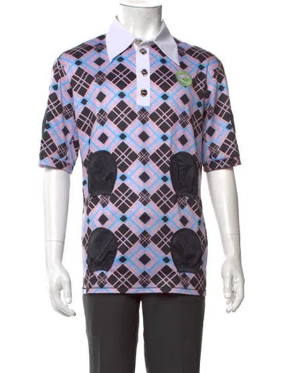 Pre-owned Chopova Lowena Plaid Print Short Sleeve Shirt In Multicolor
