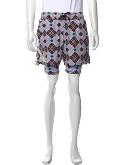 Pre-owned Chopova Lowena Plaid Print Shorts In Multicolor
