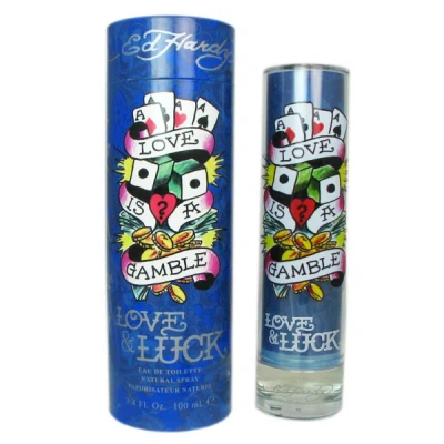 Christian Audigier Men's Ed Hardy Love & Luck Edt Spray 3.4 oz Fragrances 094922912176 In N,a
