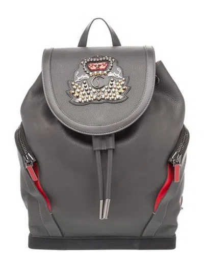 Pre-owned Christian Louboutin Nylon Backpack In Black